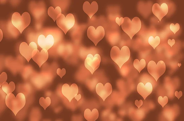 Valentýna Nebo Svatební Pozadí Srdcem Dekorativní Romantická Láska Bokeh Pozadí — Stock fotografie
