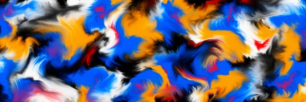 Nuvole Astratte Sfondo Dinamico Multicolore Esplosione Fluidi Colorati Illustrazione — Foto Stock