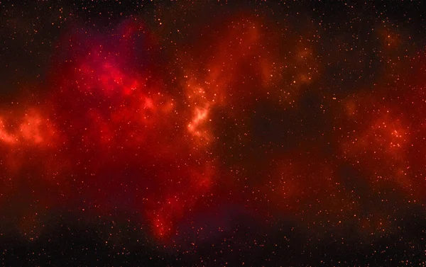 먼지와 빛나는 별들로 이루어진 현실적 우주와 색깔의 — 스톡 사진