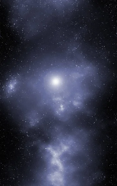 Vesmírné Pozadí Hvězdným Prachem Zářícími Hvězdami Realistický Vesmír Barevná Mlhovina — Stock fotografie