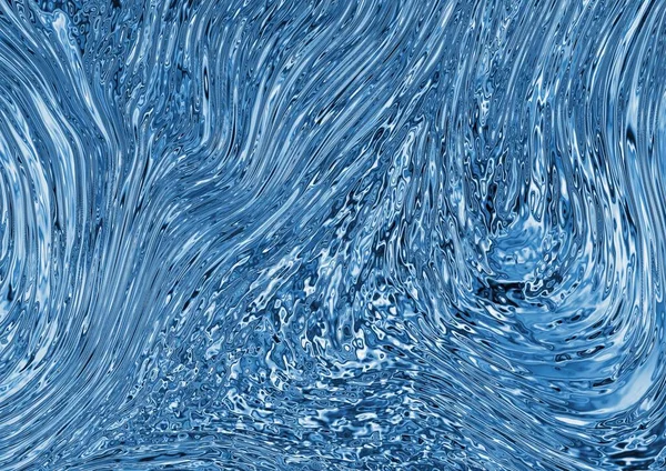 Olas Azules Textura Mármol Imagen Flujo Metal Precioso Arte Superficie —  Fotos de Stock