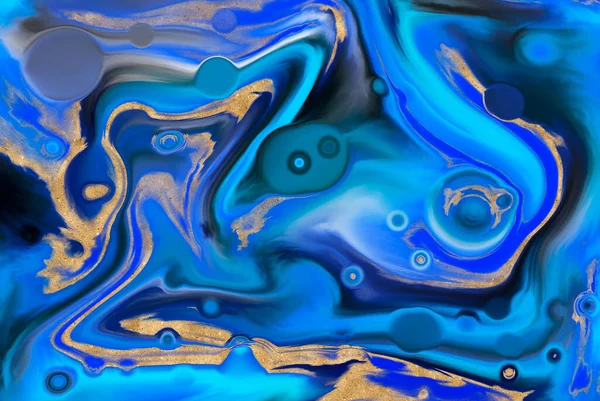 Abstract Bacground Multicolor Acrylic Pour Fluid Art Illustration — Stock Photo, Image