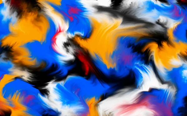 Nuvole Astratte Sfondo Dinamico Multicolore Esplosione Fluidi Colorati Illustrazione — Foto Stock
