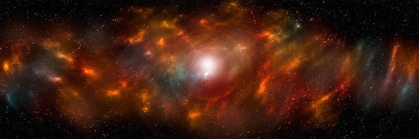 Űrháttér Csillagporral Ragyogó Csillagokkal Realisztikus Kozmosz Színes Köd Színes Galaxis — Stock Fotó