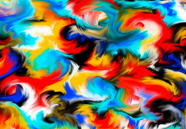 Abstracte Wolken Meerkleurige Dynamische Achtergrond Gekleurde Vloeistofexplosie Illustratie — Stockfoto
