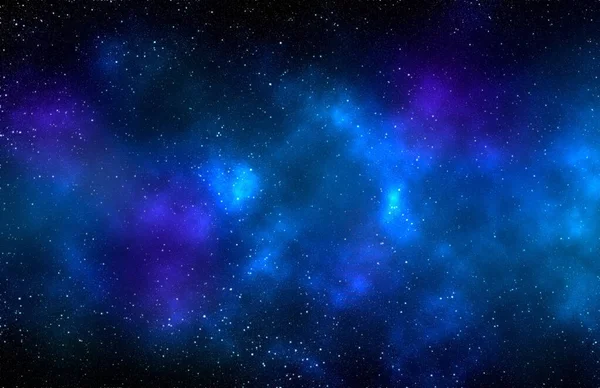 Yıldız tozu ve parlayan yıldızlarla dolu bir arka plan. Gerçekçi kainat ve renkli nebula. Renkli galaksi. 3d illüstrasyon.