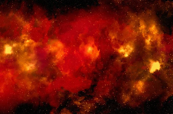 Kosmiczne Tło Pyłem Gwiezdnym Świecącymi Gwiazdami Realistyczny Kosmos Kolorowa Mgławica — Zdjęcie stockowe