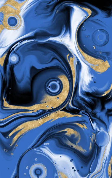 Abstract Bacground Multicolor Acrylic Pour Fluid Art Illustration — Stock Photo, Image