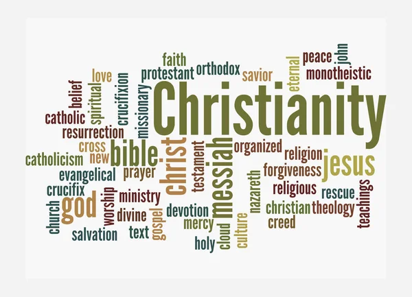 바탕에 분리되어 그리스도교 개념을 — 스톡 사진