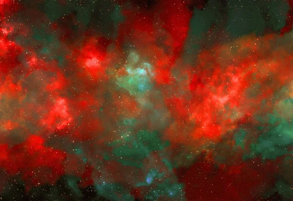 Fondo Espacial Con Polvo Estrellas Estrellas Brillantes Cosmos Realistas Nebulosa —  Fotos de Stock