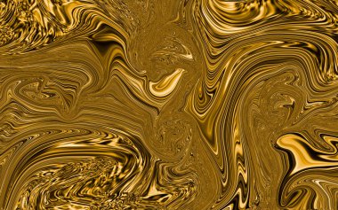 Değerli metal akış görüntüsü. Mermer soyut arkaplan dijital illüstrasyon. Sıvı altın yüzey çalışması. 3d illüstrasyon.