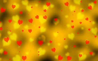 Sevgililer Günü ya da kalpli bir düğün geçmişi. Dekoratif, romantik aşk hikayesi. 3d illüstrasyon.