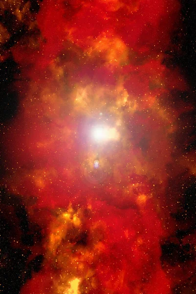 Kosmiczne Tło Pyłem Gwiezdnym Świecącymi Gwiazdami Realistyczny Kosmos Kolorowa Mgławica — Zdjęcie stockowe