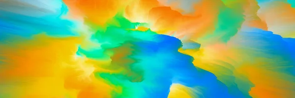 Чарівний Світ Пейзаж Сюрреалістичних Хмар Абстрактний Фентезійний Фон Ілюстрація — стокове фото