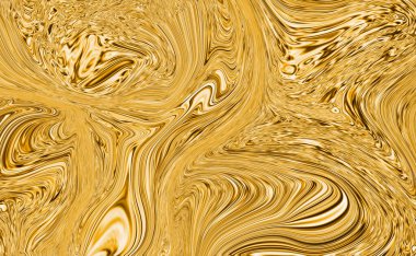 Değerli metal akış görüntüsü. Mermer soyut arkaplan dijital illüstrasyon. Sıvı altın yüzey çalışması. 3d illüstrasyon.