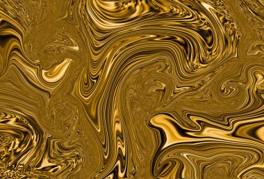 Değerli metal akış görüntüsü. Mermer soyut arkaplan dijital illüstrasyon. Sıvı altın yüzey çalışması. 3d illüstrasyon.