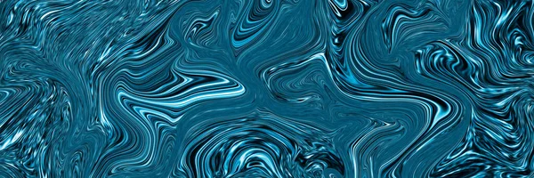 Blue Waves Marble Texture Precious Metal Flow Image Liquid Surface — Stock Photo, Image