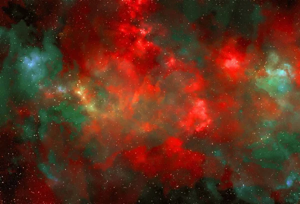 Fundo Espacial Com Poeira Estelar Estrelas Brilhantes Cosmos Realistas Nebulosa — Fotografia de Stock