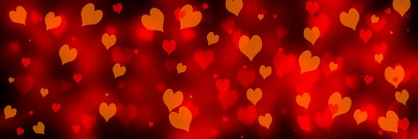 Walentynki Lub Tło Wesela Sercami Dekoracyjne Romantyczne Tło Miłości Bokeh — Zdjęcie stockowe