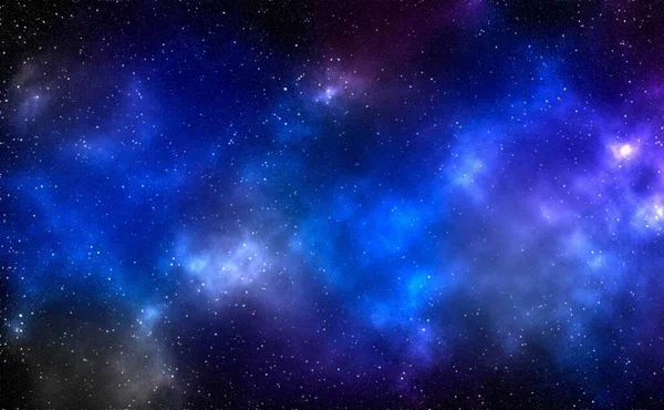 Космический Фон Звездной Пылью Сияющими Звездами Реалистичный Космос Цветная Туманность Лицензионные Стоковые Изображения