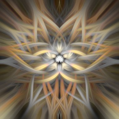 Soyut renkli dönüş arkaplanı. Modern Fraktal Yaprak Tasarımı Görkemli Fantezi Arkaplanı. Aydınlatılmış Işık Boyama. 3d illüstrasyon