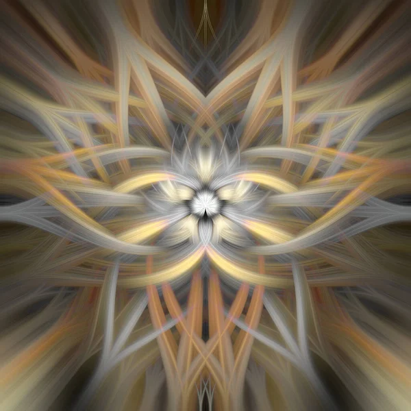 Soyut renkli dönüş arkaplanı. Modern Fraktal Yaprak Tasarımı Görkemli Fantezi Arkaplanı. Aydınlatılmış Işık Boyama. 3d illüstrasyon