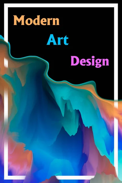 Abstrakt Bakgrund Med Geometrisk Ram Modern Abstrakt Konstdesign Illustration — Stockfoto