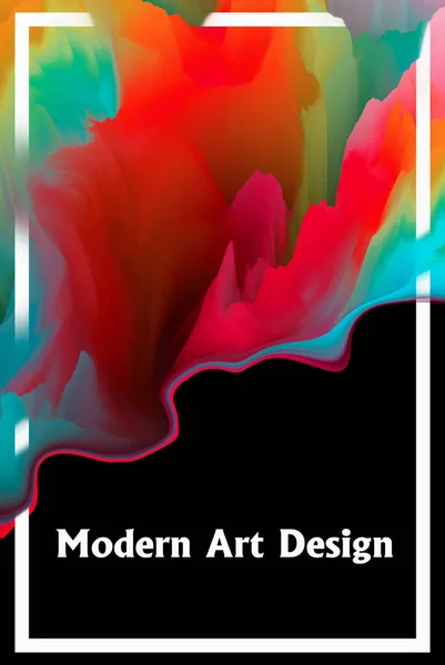 Abstrakt Bakgrund Med Geometrisk Ram Modern Abstrakt Konstdesign Illustration — Stockfoto