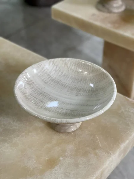 Container Made Marble Plate — Stock Fotó