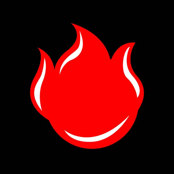 Простий Унікальний Вектор Вогню Логотипу — стоковий вектор