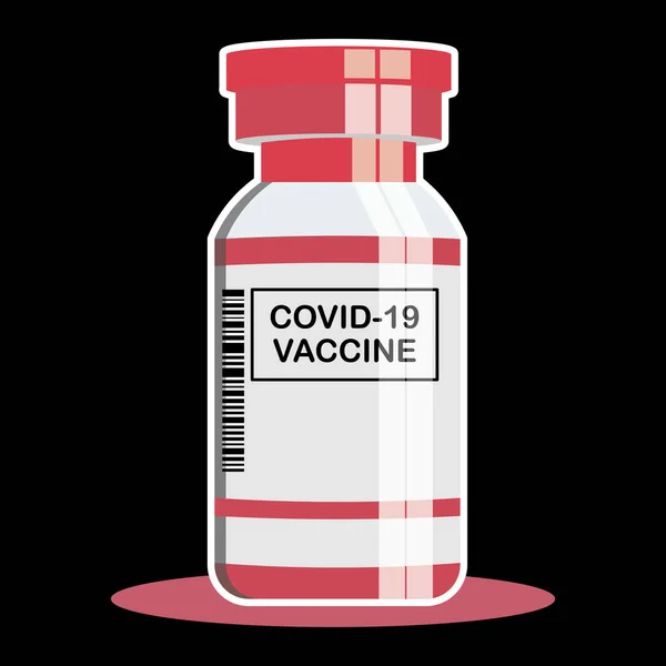 Vector Illustratie Van Delta Covid Vaccin — Stockvector