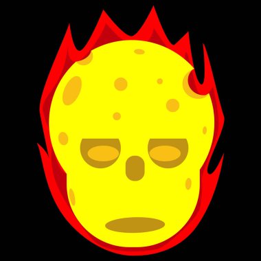 Kafatasının arkasında ateş etkisi var..