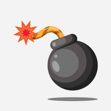  Patlamaya hazır bir patlamanın vektör çizimi