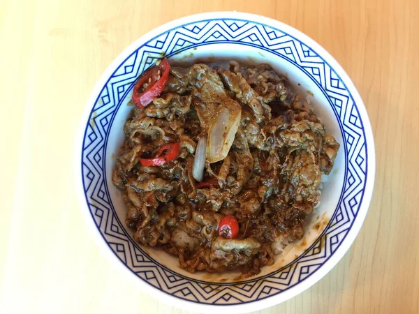 Portion Yakiniku Spicy Black Pepper Taste — Stok fotoğraf