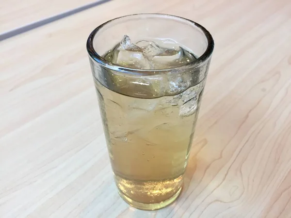 Glass Fresh Cold Ocha Drink — Zdjęcie stockowe