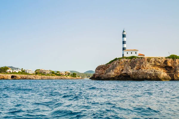 Lighthouse Far Portocolom Mallorca Spain — Stok fotoğraf