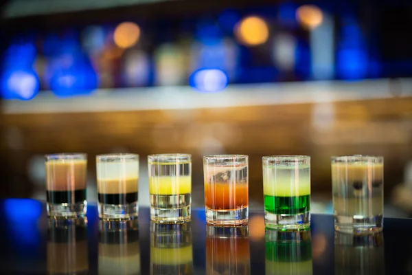 Alcoholic Shots Bar —  Fotos de Stock