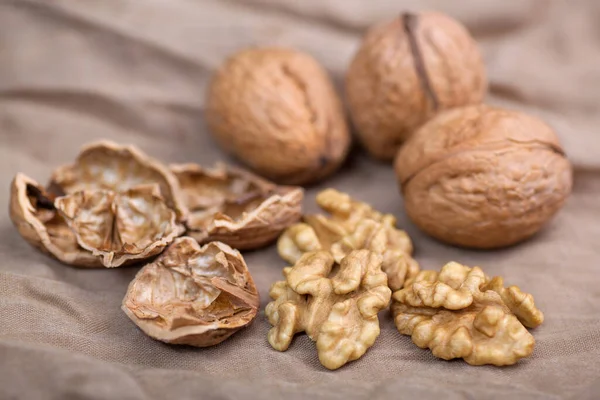 walnuts peeled from the shell
