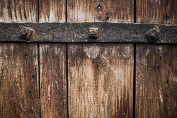 Old door, wood texture, metal latch lock
