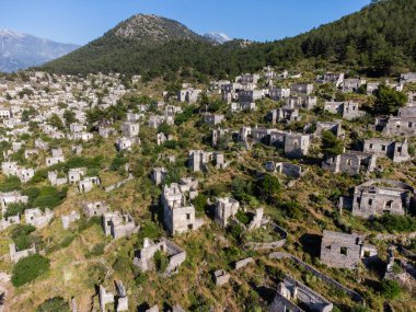 abandoned ghost town kayakoy in turkish