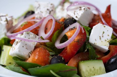 Lezzetli sebze salatası yakın çekim