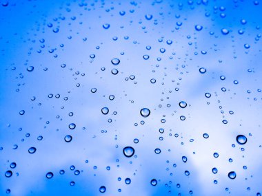 Yağmur damlaları penceresinde Close-Up