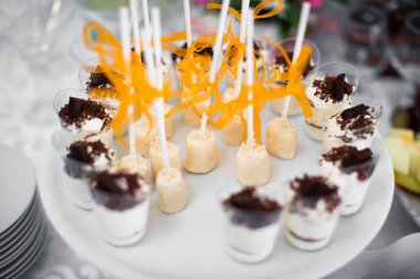 delicious sweet dessert candy bar on celebratio