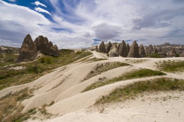 beautiful mountain scenery of Cappadocia