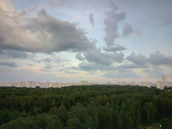 Moscow Scenic Skyline Summer Daytime —  Fotos de Stock