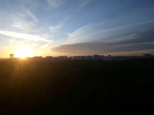 Moscow Scenic Skyline Sunrise — ストック写真