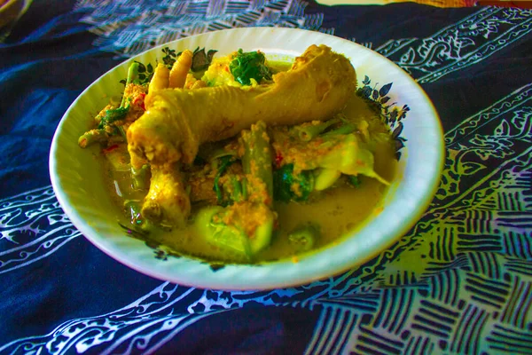 Rujak Soto Atraditional Food Banyuwangi Area East Java Indonesia Dish — Stok fotoğraf