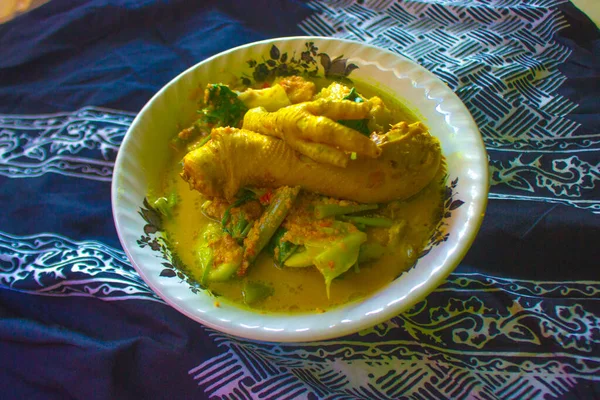 Rujak Soto Atraditional Food Banyuwangi Area East Java Indonesia Dish — Stockfoto