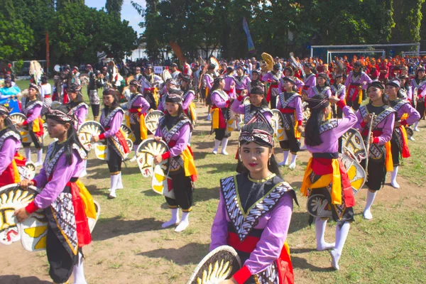 Yogyakarta Indonésie Května 2019 Lámání Jathilan Dance Tari Jatihilan Nebo — Stock fotografie