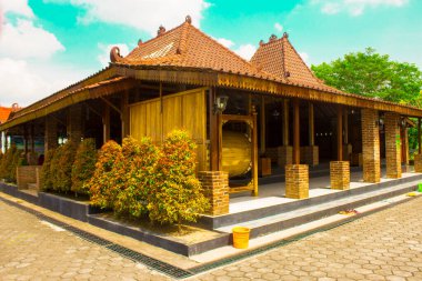 mosque Joglo Sekalekan Klaten, indonesia. shaped like joglo (Javanese traditional house).